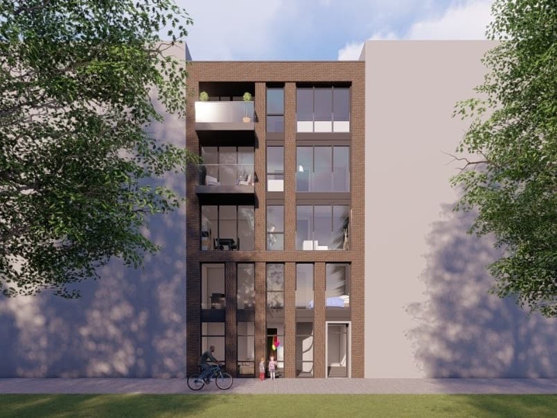 Nieuwbouw appartementengebouw Amsterdam